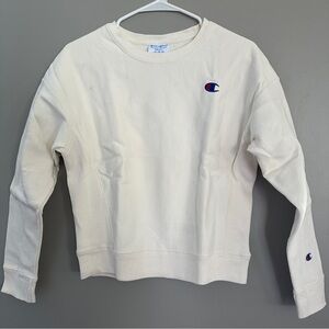 Champion Women's Cream Sweatshirt small